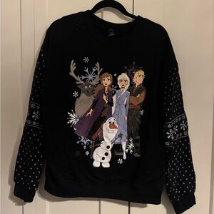 Disney Frozen Black Sweater with Characters